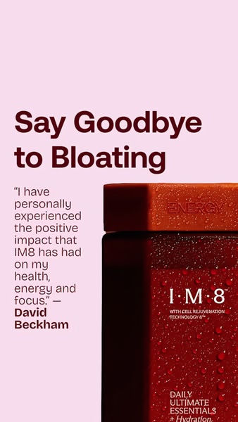 A high-performing 9:16 vertical ad creative featuring a celebrity quote as the primary hook to validate product benefits for health consumers.
